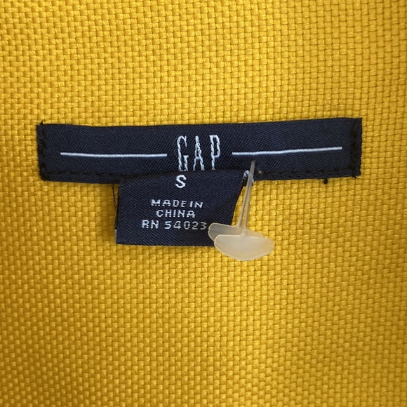 3/$15 Gap Yellow Cropped Jacket Size S Y2K Vintage - Picture 5 of 6